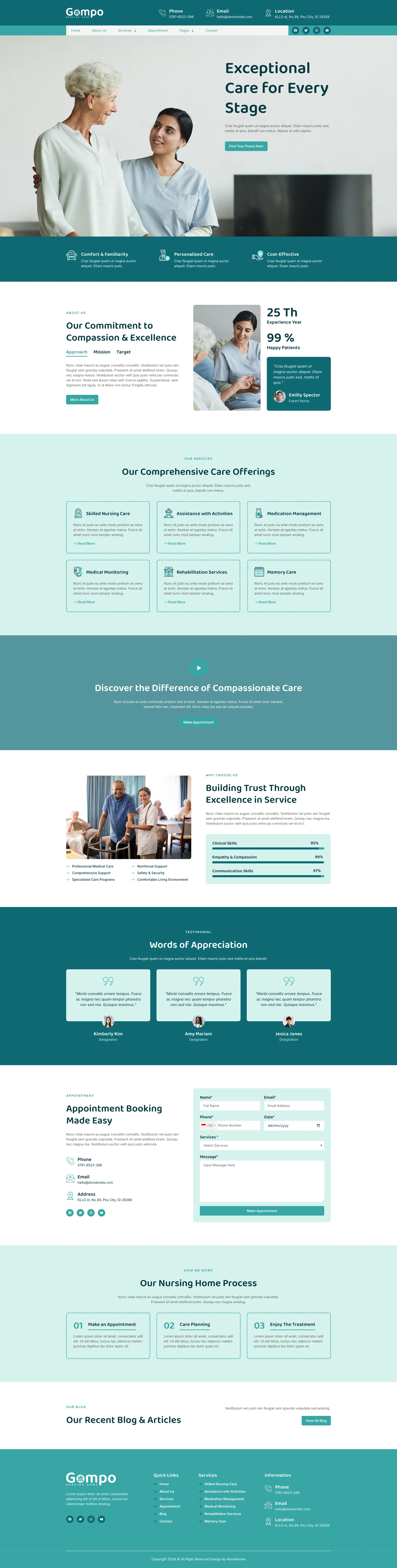 Gompo – Nursing Home — WordPress template