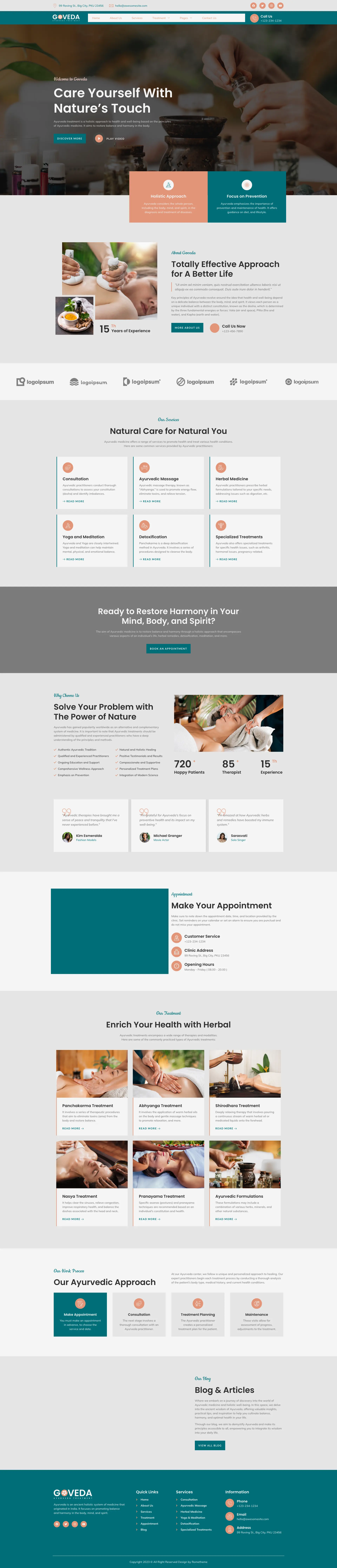 Goveda – Ayurveda Treatment — WordPress template