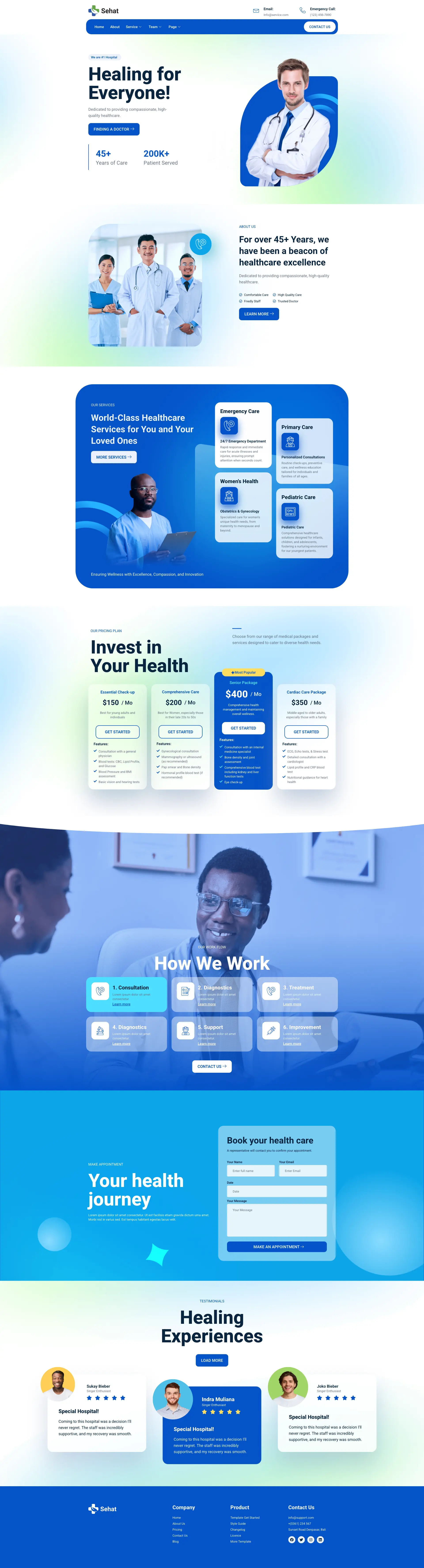 Sehat – Medical — WordPress template