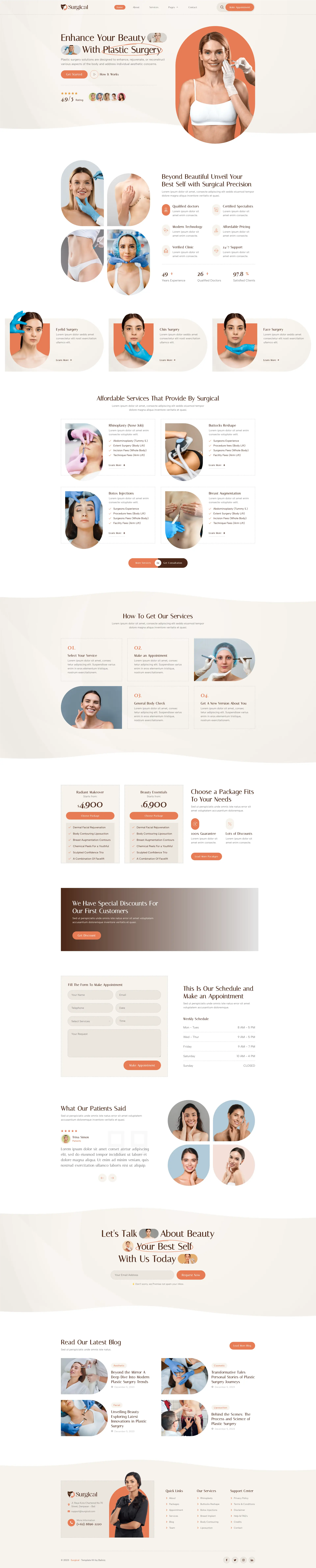 Surgical – Plastic Surgery Clinic — WordPress template